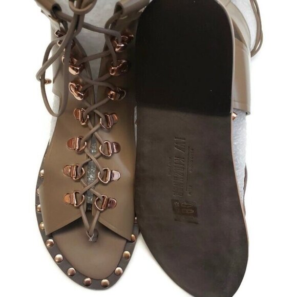 Ivy Kirzhner SKYLAR Studded Leather Lace-Up Sandals Gladiator Womens Size 6.5 - Picture 8 of 10